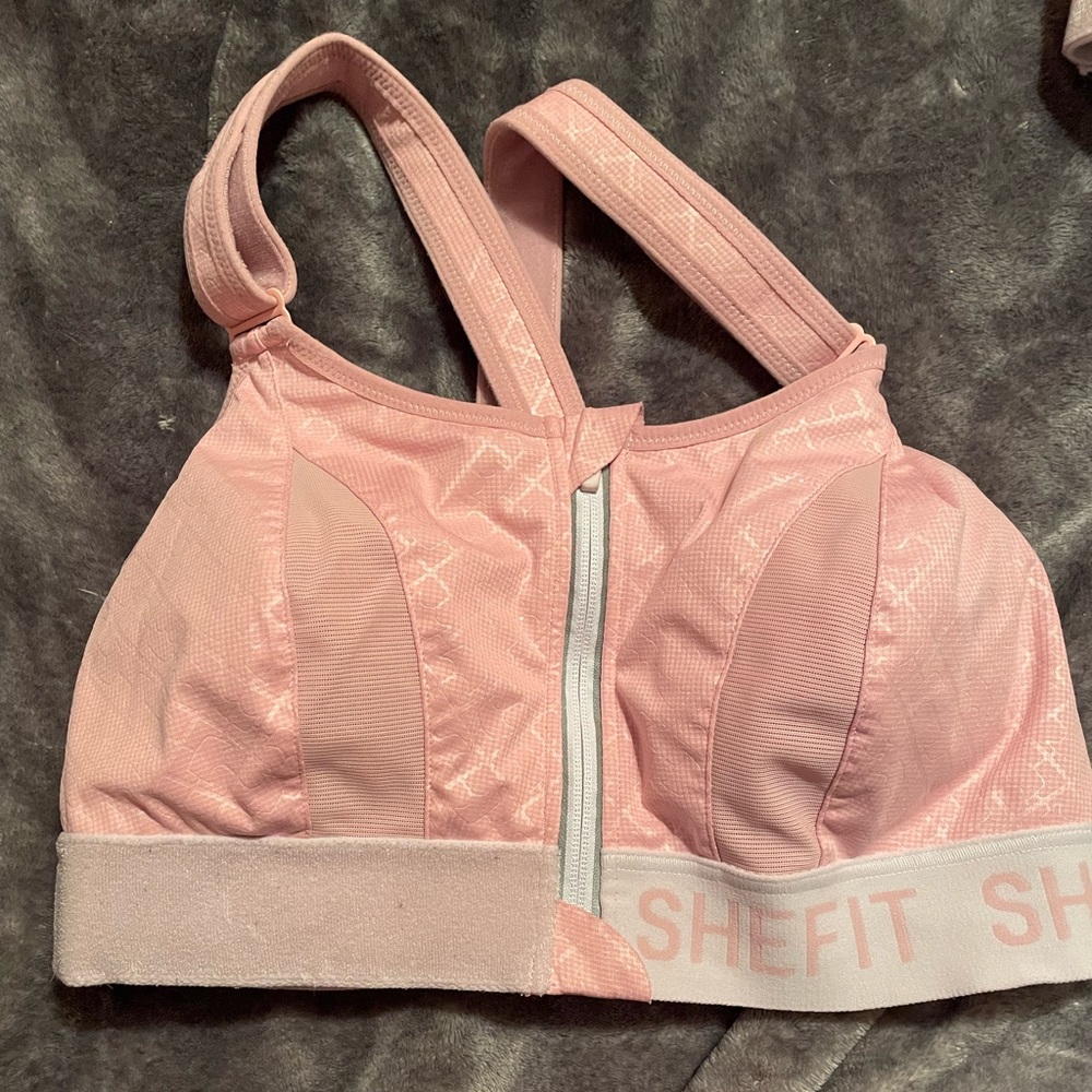 Shefit ultimate sports bra light pink 2 Luxe
